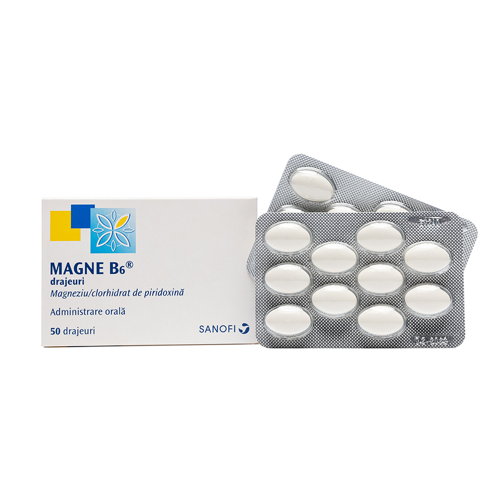 magne b6 50 drajeuri sanofi 846