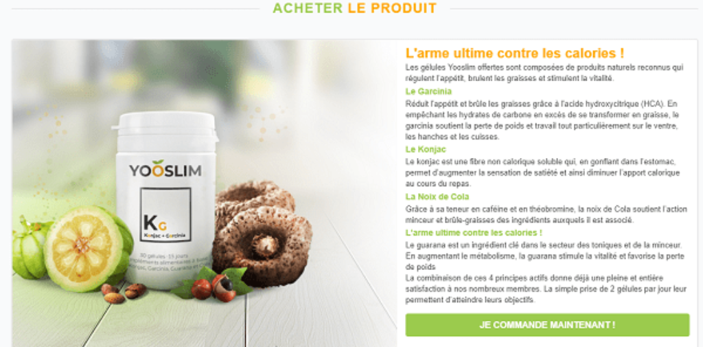 avis sur yooslim